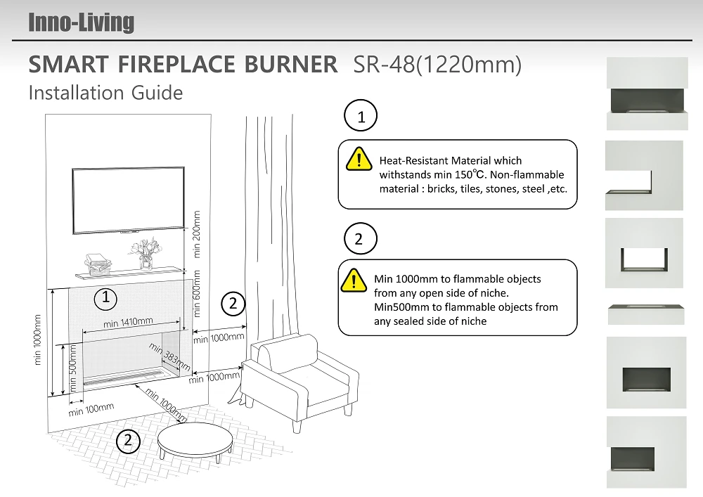BEV fireplace SR4804 BEV fireplace SR4804